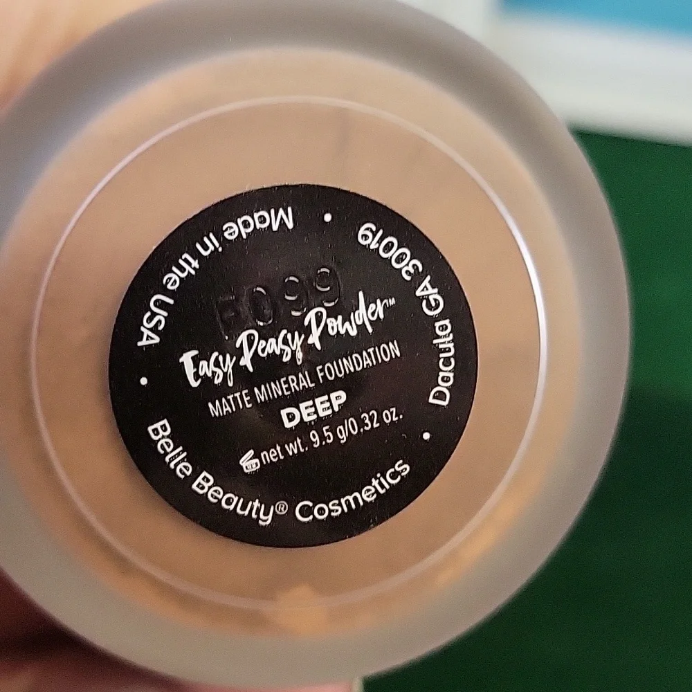 Belle Beauty by Kim Gravel Easy Peasy Powder Matte Mineral Foundation New - Deep